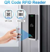 Lecteur de codes QR/dimensionnels dynamique étanche pour extérieur, scanner Wiegand RS485, lecteur de cartes de contrôle d'accès NFC 125KHz ou 13.56MHz