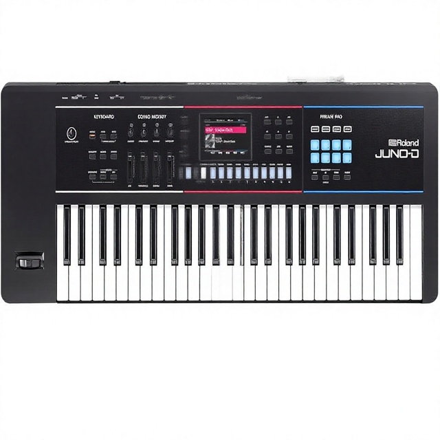 Roland JUNO-D6 Synthesizer | 61-Note Keyboard Synth Action | ZEN-Core Engine 3800 Onboard Sounds | Digital Display | Intuitive