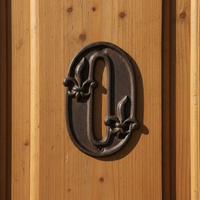 Numéro de maison en fonte, vente en gros directe d'usine, 0 |   Plaque d'adresse décorative vintage |   Plaque de numéro de maison extérieure |   0-9 Disponibles |   Panneau en métal rustique