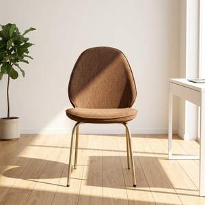 MONZA Contemporary Ergonomic Upholstered Dining Chair with Velvet Upholstery Stainless Steel Legs <b>for</b> Residential Commercial Use - Product Image 1