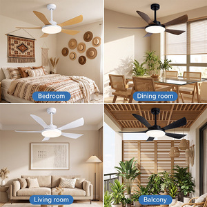 <b>Ceiling</b> Fan <b>Light</b> With Led 6 Speeds <b>Remote</b> <b>Control</b> DC Motor For Living Room And Dining Room - Product Image 2