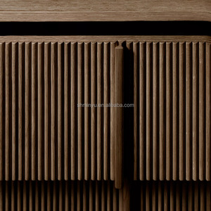 French <strong>High</strong> Quality Solid Oak Wood Bedroom Furniture Nightstands With 2 Drawers <strong>Bedside</strong> <strong>Table</strong> - Product Image 4