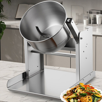 Mélangeur d'assaisonnement en acier inoxydable, machine commerciale pour popcorn aromatisé, chips de pommes de terre, machine à grignoter, vitesse réglable, mélangeur alimentaire
