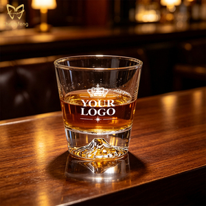 <span class=keywords><strong>Idea</strong></span> regalo per affari in <span class=keywords><strong>vetro</strong></span> whisky in cristallo Fuji da 300ml di montagna personalizzata - Product Image 3