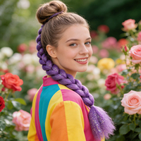 Dreadlocks pour enfants, tresses ondulées, base en soie, non toxiques, sûres pour les enfants, avec emballage premium pour les fêtes et les jeux en UE et aux États-Unis