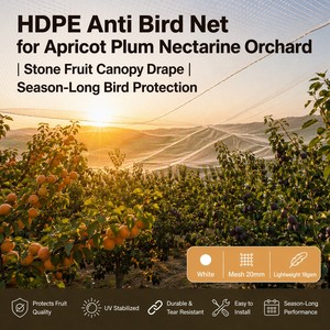 Filet anti-<span class=keywords><strong>oiseaux</strong></span> en HDPE de qualité alimentaire pour tunnel à fraises en champ ouvert, maille fine 10mm-20mm - Product Image 5