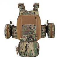 Gilet tactique extérieur léger, extensible, imperméable et résistant à l'usure, en nylon durable, avec système MOLLE.