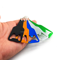 Porte-clés décapsuleur en métal mini vierge personnalisé avec logo, décapsuleur portable en aluminium en forme de bouteille de bière, cadeau souvenir promotionnel