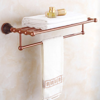 Ensemble d'accessoires de salle de bain de luxe en métal rose doré écologique sur huit pièces pour la maison, l'hôtel et la cuisine
