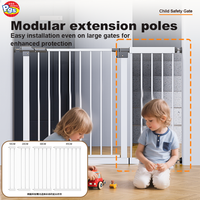 SG030 Portillon de sécurité extensible en métal pour bébés et animaux domestiques, transparent et haut, idéal pour chiens et enfants - Meilleures ventes