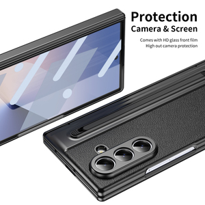 Vente en gros de coques de téléphone pliables de nouvelle conception, très vendues, pour <span class=keywords><strong>Samsung</strong></span> Galaxy Z <span class=keywords><strong>Fold</strong></span> <span class=keywords><strong>3</strong></span> 4 5 6 7 avec protection d'écran - Product Image 5