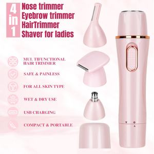 Nueva Depiladora Corporal 4 en 1 con Logotipo Personalizado, Depiladora Eléctrica Indolora para Mujer, Depiladora Portátil - Product Image 5