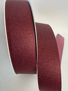 5# Burgundy Glitter Craft Printing Sparkling Spool Roll 100 Yards Gift Wrapping Floral Luxury Fashion <b>Weddings</b> Homecoming <b>Ribbon</b> - Product Image 5