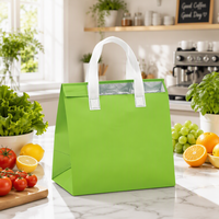 Sac isotherme écologique non tissé avec logo personnalisé, sac thermique portable pour les courses et les pique-niques