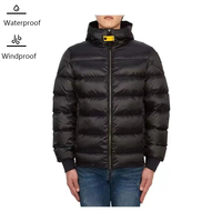 Individuelles Logo Winter Dicke Bubble Schwarze Pufferjacke Herren Outdoor Warme Gesteppte Daunenjacke OEM Hersteller Winterjacke Herren