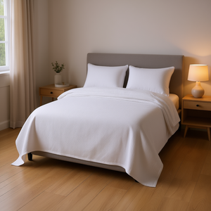 Db Reversible <b>Bedspread</b> <b>Set</b> White Twin Size Polyester 3D Printed Home Decorative Use - Product Image 2