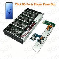 Boîtier de contrôle 80 ports pour Phone Farm, montable en rack, avec RAM et ROM personnalisées pour l'élevage de cartes mères Android