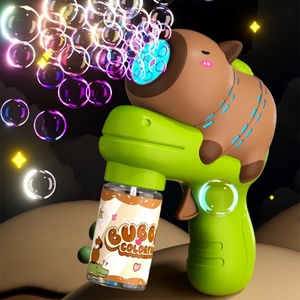 Bubble Gun for Kids Capybara <b>Soap</b> Electric Bubble Blaster Maker Automatic Baby Bubble <b>Mini</b> Gun Toy for Children - Product Image 1