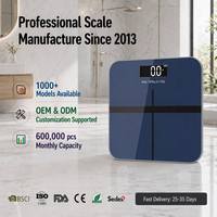 Báscula Digital Inteligente de Alta Precisión para Grasa Corporal, 50g, Báscula de Baño Digital de 180kg con Control por Aplicación Bluetooth, Gran Venta