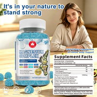 Suplemen Diet Dewasa OEM Magnesium Complex Chewable Gummies 8-in-1 untuk Relaksasi Otot dan Dukungan Kesehatan Mental