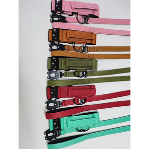 Collar de perro de entrenamiento táctico de nailon personalizado de diseñador de 4cm y 5cm más vendido y correa para perro con neopreno suave y hebilla de Metal - Product Image 5