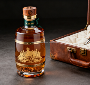 Bottiglia di Vetro Rotonda Vuota da 500ml con Tappo in Sughero e Logo Personalizzato <span class=keywords><strong>per</strong></span> <span class=keywords><strong>Vino</strong></span>, Tequila, Brandy e Bevande Energetiche - Product Image 4