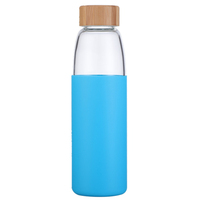 Bouteilles d'eau réutilisables en verre borosilicate de haute qualité, sans BPA, faites à la main, avec bouchon à vis, compatibles lave-vaisselle, 500 ml et 750 ml, cadeau pour la fête des mères