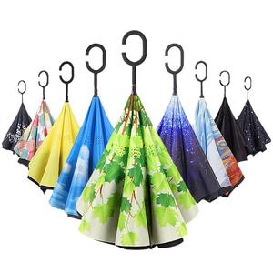 Paraguas Invertido Premium para Auto con Mango <span class=keywords><strong>en</strong></span> C, Paraguas Invertido Autoestable que Ahorra Espacio para Uso <span class=keywords><strong>en</strong></span> Oficinas y Propiedades de Alta Gama - Product Image 2