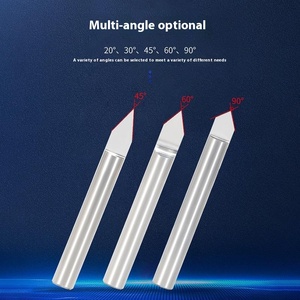 Hợp kim khắc dao 3.175 phẳng-đáy Sharp Tungsten thép <span class=keywords><strong>CNC</strong></span> khắc máy công cụ với kim loại côn - Product Image 4