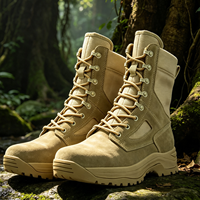 Promotion de vente en gros d'usine, bottes tactiques pour hommes, amortissantes, respirantes, bottes de randonnée, bottes de désert