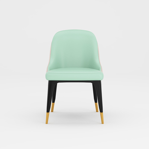 Silla de Salón Moderna Nórdica de Piel Sintética con Patas de Madera para Uso en Hoteles, Venta al Por Mayor - Product Image 5