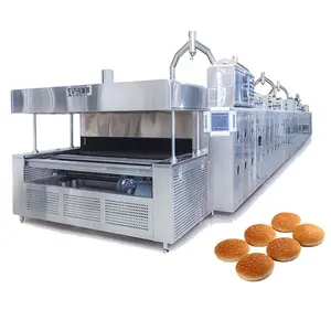 Automatic Tunnel Baking Oven For Hamburger Bread