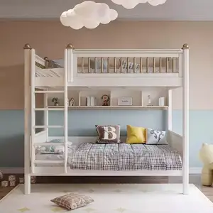 SXC-12节省空间学校家用木制儿童床卧室家具双层床儿童卧室套装