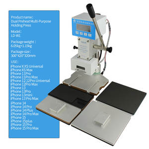 Máquina de prensa multifuncional NJLD, soporte de <span class=keywords><strong>Apple</strong></span> de calefacción Dual para pantalla curva/recta plegable, cubierta frontal y trasera Holdin - Product Image 6