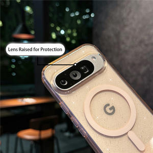 Étui de téléphone transparent magnétique brillant en TPU PC pour Google Pixel, résistant aux chocs et aux chutes - Product Image 4
