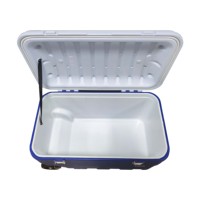 Glacière isolée en mousse PU 80L / 84QT / 21GAL avec roues, coffre à glace épaissi de grande capacité pour camping, pique-nique, fête, barbecue