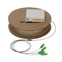 Cable de fibra óptica SC APC Pigtail con caja de terminación PTO FTTH, G657A2 4,0 MM White Pigtail Monomode 15M 20M 30M 50M