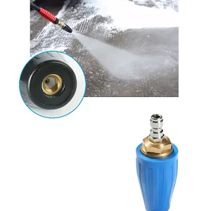 Boquilla giratoria de alta presión con conector rápido de 1/4 ", accesorio de limpieza de arandela, boquilla de arandela a presión