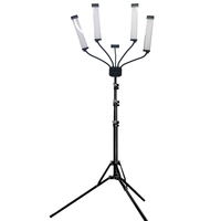 Lampe à cils LED professionnelle pour la beauté des cils, lampe de tatouage, anneau lumineux à 4 bras pour le maquillage, la photo et la vidéo