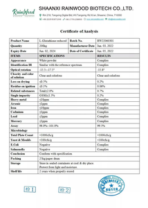 2025 Suministro directo de fábrica L-glutatión Polvo reducido <span class=keywords><strong>GSH</strong></span> 98% 99% L-glutatión Polvo Blanqueador DE LA PIEL - Product Image 2