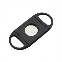 Ensemble de ciseaux et de couteau à cigares en acier inoxydable pour l'utilisation de cigares/cigarettes, modèle simple SLDA0021, option de logo personnalisé
