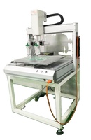 Robot de distribution automatique à trois axes à double tête, distributeur de colle UV, seringue à colle, distributeur de colle CNC à 3 axes