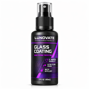 LUNOVATE น้ำยาเคลือบสีรถยนต์และกระจกรถยนต์นาโนเซรามิกขั้นสูง (60 มล.) ป้องกันฝ้า ป้องกันน้ำเกาะ ให้ความใสเป็นพิเศษ - Product Image 1