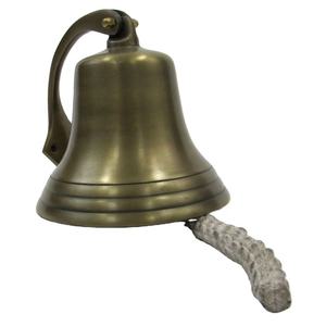 Campana Náutica de Latón para Lado de Barco, Artesanía de Metal Antigua, Campanas Náuticas de Latón, Campana Decorativa de Metal para Montar en la Pared - Product Image 1