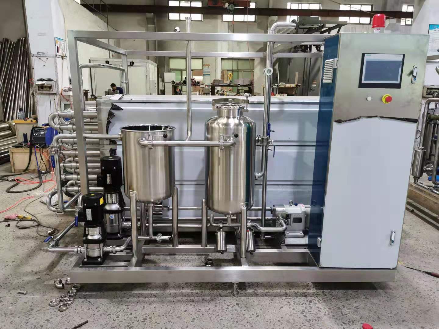 Fruit Juice Food Milk Tubular UHT Pasteurizer Automatic 1