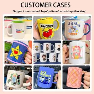 Ventes en gros de tasses en céramique personnalisées avec logo imprimé, <span class=keywords><strong>cadeau</strong></span> <span class=keywords><strong>personnalisé</strong></span>, tasse à café en céramique blanche et noire, marque de café, tasse à café promotionnelle - Product Image 4