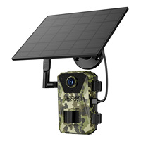 Caméra de surveillance de sentier cellulaire Ucon 4G LTE, alimentée par énergie solaire 5W, 14MP/4K, caméra de chasse Solon 4G