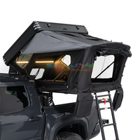 Toit imperméable Dachzelt Tente de toit portable légère Tentes familiales à coque dure Tente de toit adaptée au camping en plein air pour Jeep Suv