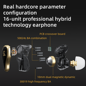 KZ ZAS 1DD+7BA Mixed Bass Gaming In-Ear-Kopfhörer HIFI Monitor Sport-Headset KZ ZAX ZSN EDX Weiß - Product Image 3