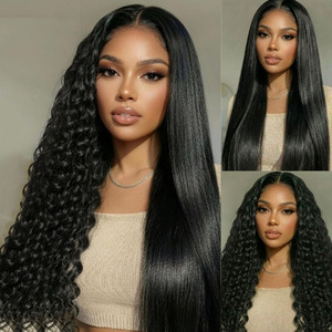 Nuevas Pelucas <span class=keywords><strong>de</strong></span> Cabello Humano 2 en 1 con Ondas Naturales, 13x4, Pre-Listas para Usar, Sin Pegamento, Nudos Decolorados, Listas para Usar - Product Image 3